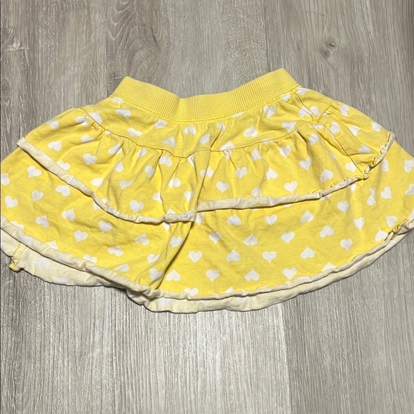 4/$20 Yellow Heart Patterned Kids Skirt - Picture 1 of 1